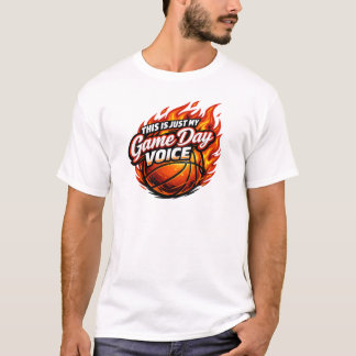 Camiseta Esta Es Solo Mi Voz De Día De Juego | Baloncesto D