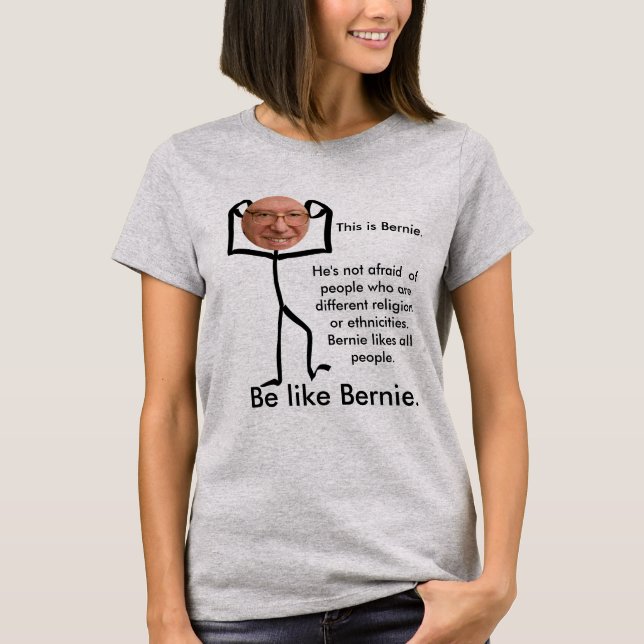 Camiseta Ésta es te del hombre del palillo de Bernie (Anverso)
