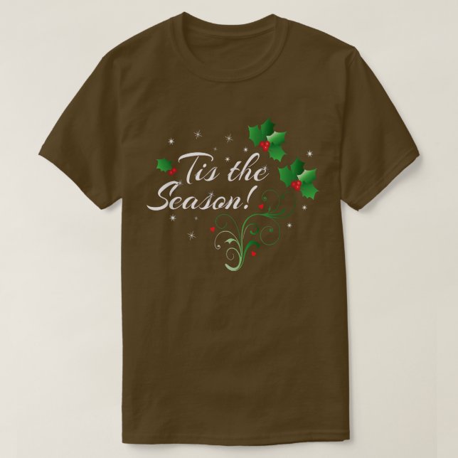 CAMISETA ÉSTA ES TEMPORADA, NAVIDADES, VACACIONES, XMAS, TE (Diseño del anverso)