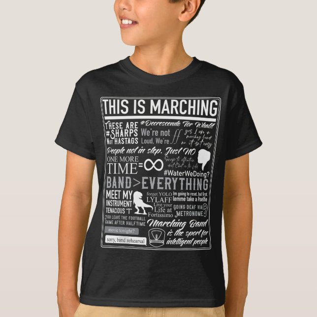 Camiseta Esta es una banda de marcha - Divertida banda de m (Anverso)