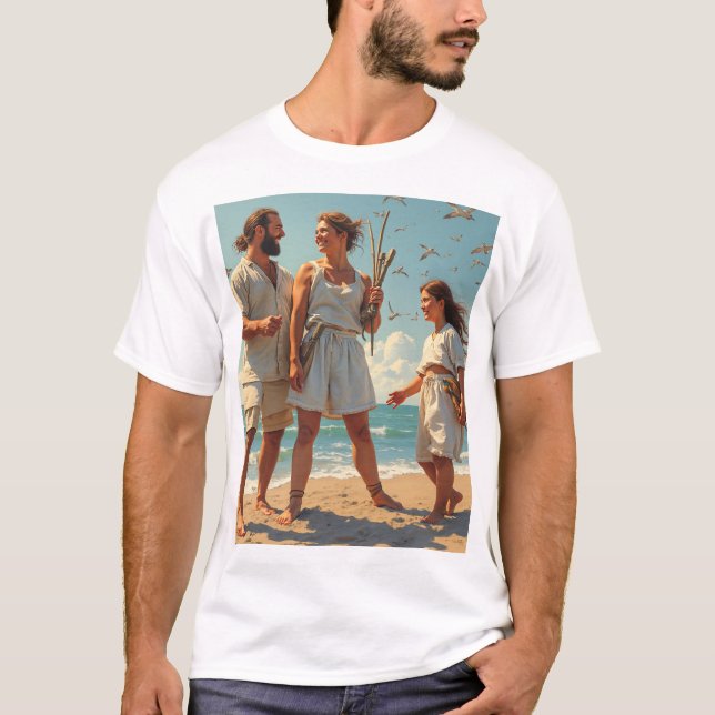 Camiseta Esta es una familia que disfruta de una vida diari (Anverso)