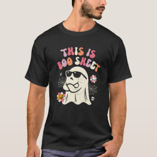 Camiseta Esta es una graciosa hoja de boom floral Fantasma 