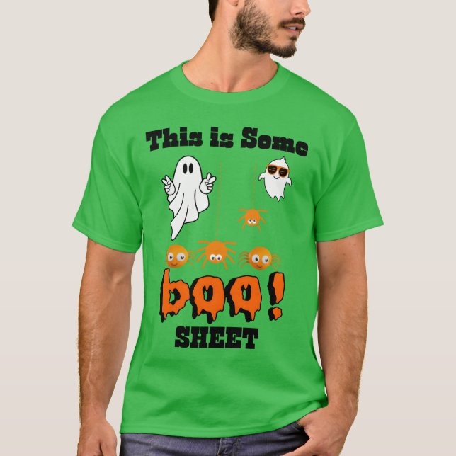 Camiseta Esta es una hoja de boo divertida para Halloween (Anverso)