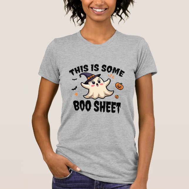 Camiseta Esta Es Una Hoja De Boo Graciosa Halloween (Anverso)