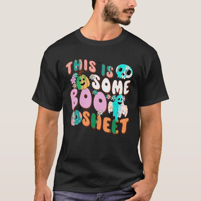 Camiseta Esta Es Una Hoja De Bote De Guay Famoso Halloween (Anverso)
