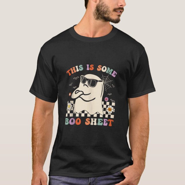 Camiseta Esta Es Una Hoja De Bote Fantasma Retro Groovy H (Anverso)