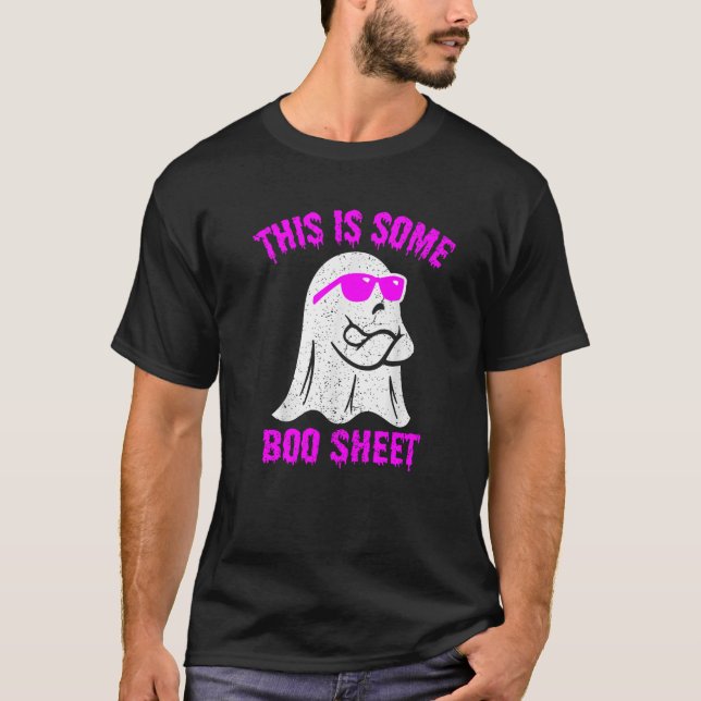Camiseta Esta Es Una Hoja De Bote Graciosa Halloween Ghost  (Anverso)