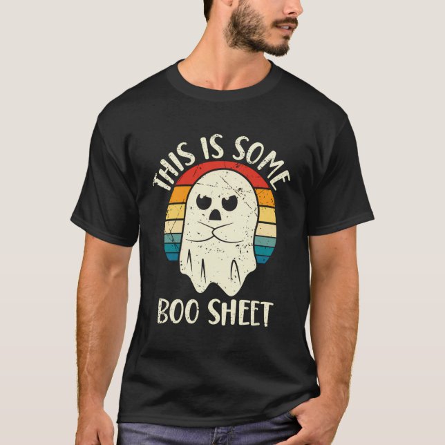 Camiseta Esta Es Una Hoja De Bote Halloween Fantasma Hombre (Anverso)