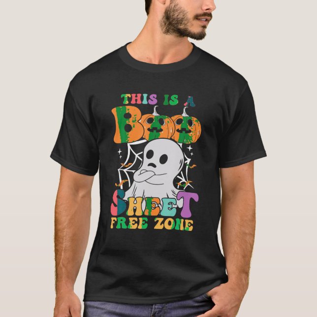 Camiseta Esta Es Una Hoja De Bote Zona Libre Calabaza Cubie (Anverso)