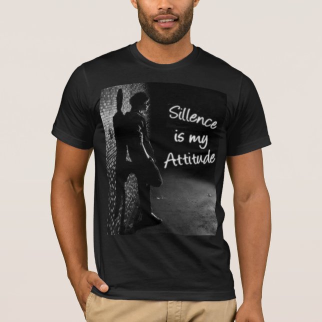 Camiseta Esta es una sugerencia para un "Silencio es mi act (Anverso)