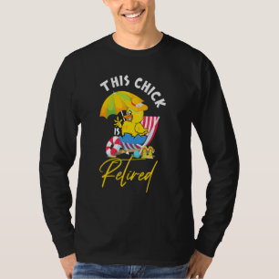 Camiseta Esta Gallina Está Retirada Mujeres Jubilación Pens