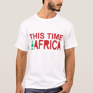 Camiseta Esta hora para el azul rojo de África Waka-waka