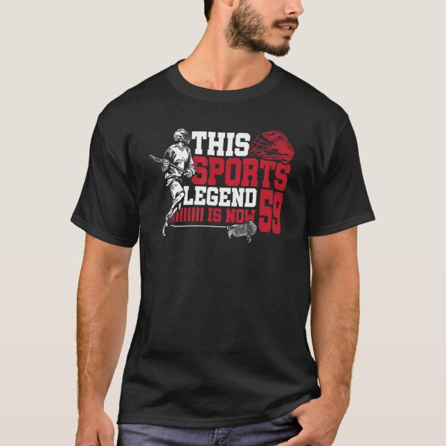 Camiseta Esta leyenda deportiva es ahora 59 Lacrosse Game 5 (Anverso)