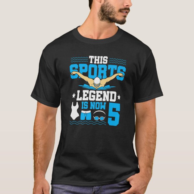 Camiseta Esta leyenda deportiva es ahora 5 cumpleaños de na (Anverso)