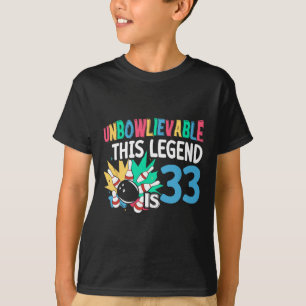 Camiseta Esta Leyenda Es Insalvable Y Tiene 33 Años De Jugu
