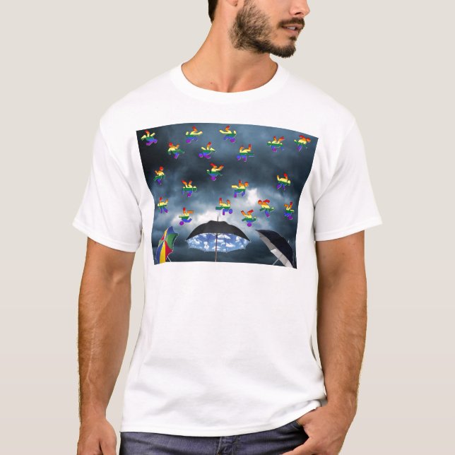 Camiseta ¡Está lloviendo a hombres! (Anverso)
