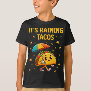 Camiseta Está Lloviendo Tacos Chicas Niños Amantes de Tacos