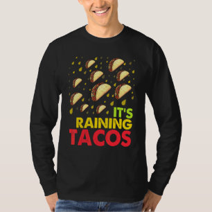 Camiseta Está Lloviendo Tacos Gráfico de Taco Hombres Muj
