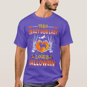 Camiseta Esta loca dama de perro finlandesa Spitz ama Hallo