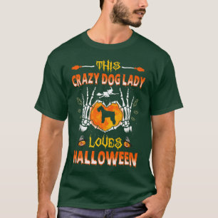 Camiseta Esta loca dama de perro Standard Schnauzer ama Hal