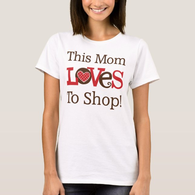 Camiseta Esta mamá ama hacer compras (Anverso)