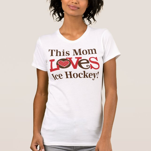 Camiseta Esta mamá ama hockey sobre hielo (Anverso)
