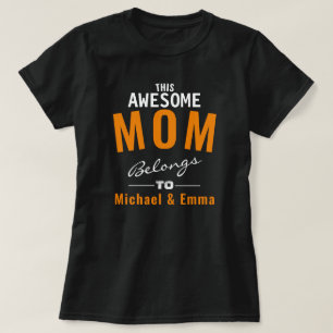 Camiseta Esta Maravillosa Mamá Pertenece Al Personalizable