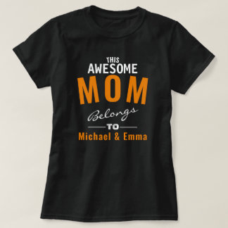 Camiseta Esta Maravillosa Mamá Pertenece Al Personalizable
