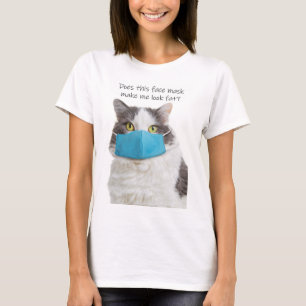 Camiseta ¿Esta Máscara De Cara Me Hace Ver Gracioso Gato?