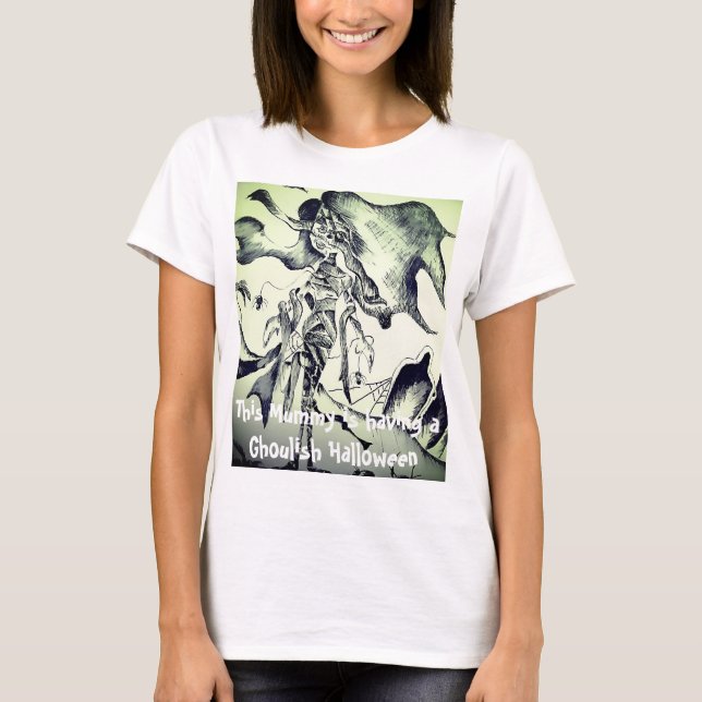 Camiseta Esta momia está teniendo una Halloween honrosa (Anverso)