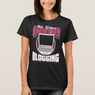 Camiseta Esta mujer conoce su blog Creador de Contenidos