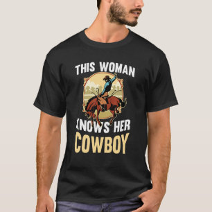 Camiseta Esta mujer conoce su camino occidental de vaquero