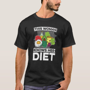 Camiseta Esta mujer conoce su dieta Ketosis Ketognenic Keto