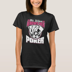 Camiseta Esta mujer conoce su juego de casino con tarjeta d