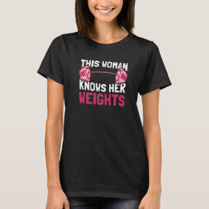 Camiseta Esta mujer conoce su peso, gimnasia femenina