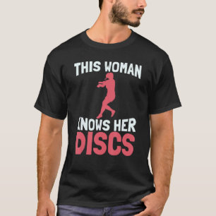 Camiseta Esta mujer conoce sus discos, Frolf Course Frisbee