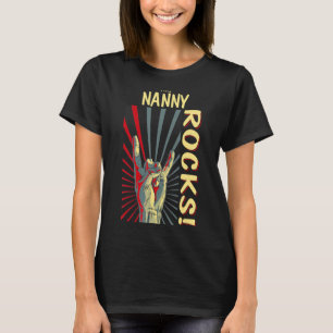 Camiseta Esta nana roca el viejo concierto retro 70's 80s D