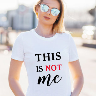 Camiseta Esta No Soy Yo Cita Divertida Rojo Negro