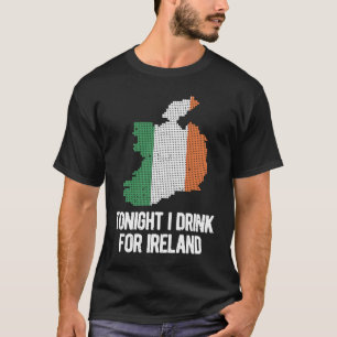 Camiseta Esta noche bebo por Irlanda St Patrick's Day Irish