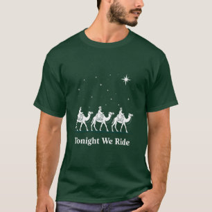 Camiseta Esta Noche Cabalgamos Navidad Fe Cristiana Xmas
