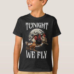 Camiseta Esta Noche Volamos Chicken Wites divertidos Hallow