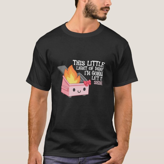 Camiseta Esta pequeña luz de la coqueta de bomberos de la m (Anverso)