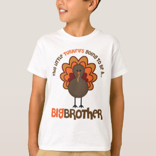 Camiseta Esta pequeña Turquía que va a ser un hermano may