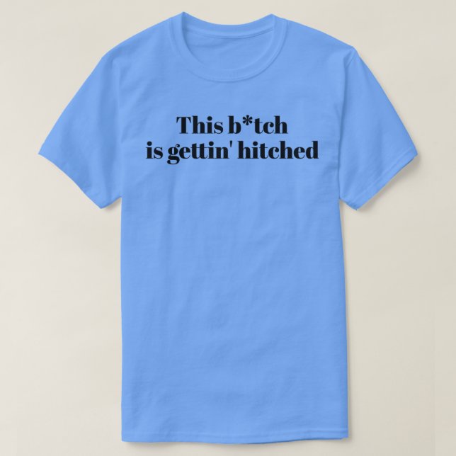 Camiseta Esta perra se va a casar negra (Diseño del anverso)