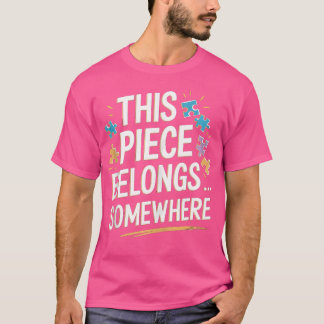 Camiseta Esta Pieza Pertenece a Algún Lugar - Rompecabezas