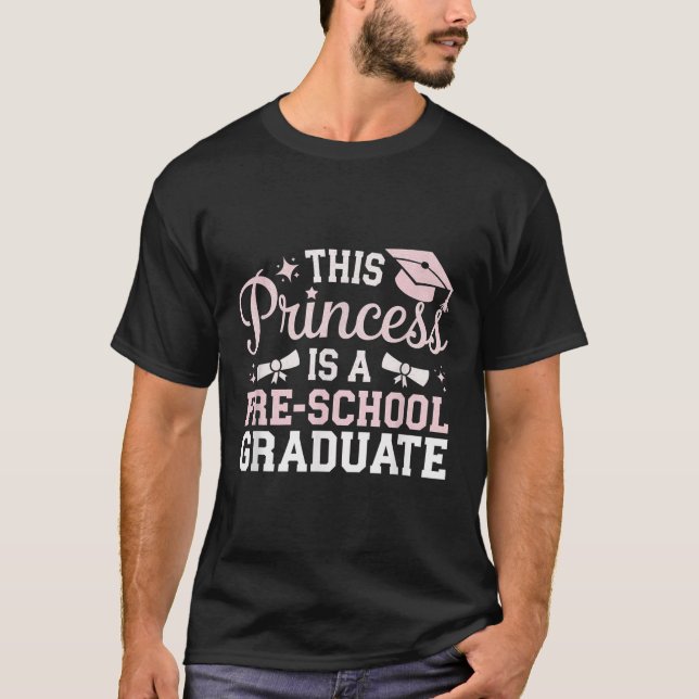 Camiseta Esta Princesa Es Graduada De Preescolar (Anverso)