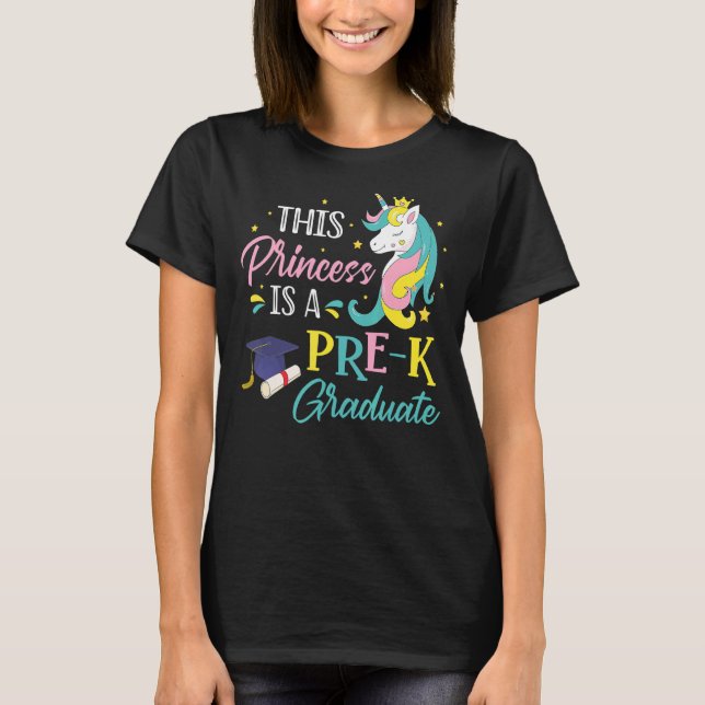 Camiseta Esta Princesa Es Un Unicornio Mágico Preuniversita (Anverso)