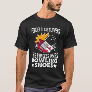 Camiseta Esta princesa lleva boliche de zapatos de bolos