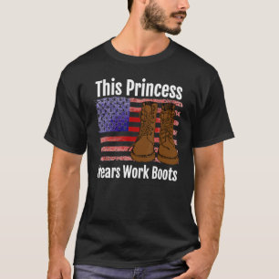 Camiseta Esta princesa lleva botes de trabajo