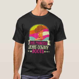 Camiseta Esta princesa lleva botes de vaquero Rodeo
